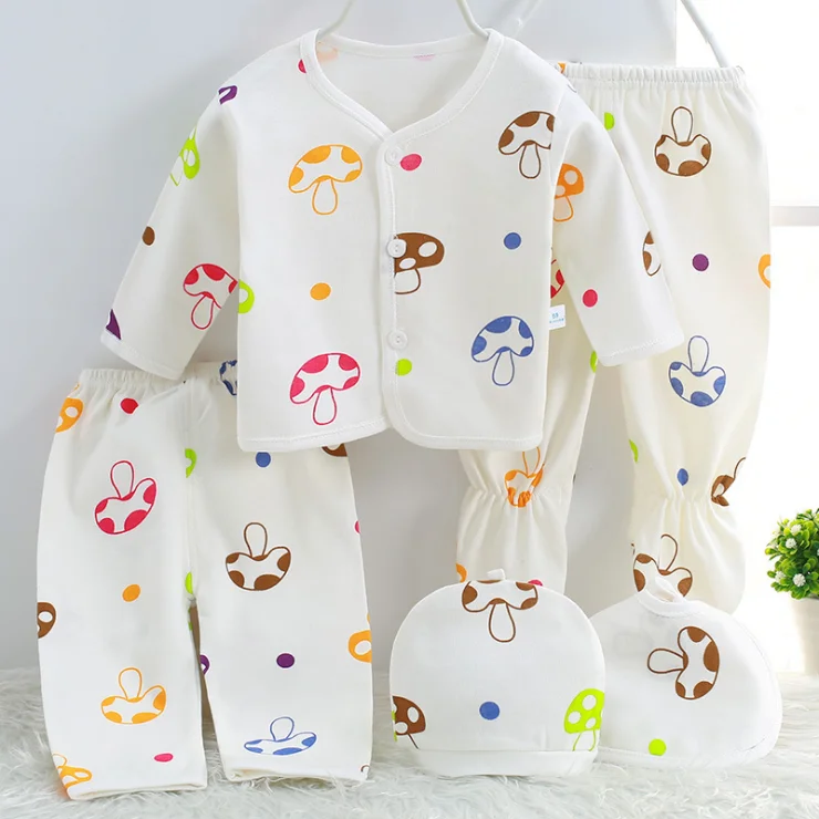 Comfortable Baby Clothes Sets 5pcs Baby Clothing Suits New Born Baby