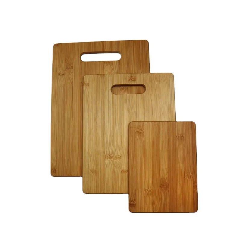 Popular High Quality 3 Piece Bamboo Chopping Boards 3 Sizes Custom