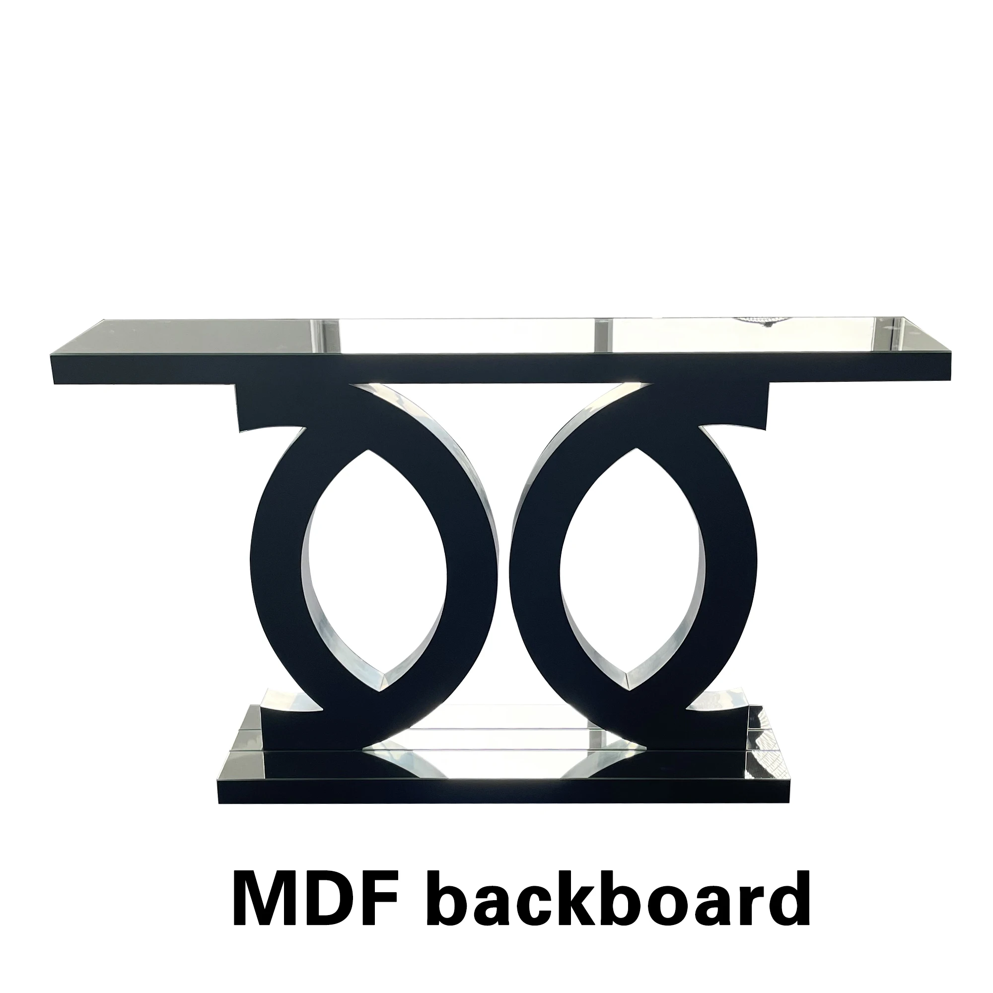Elvarenae Celene Double-C Mirrored Console Table — product detail