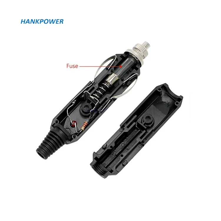 another name for cigarette lighter in car 12-24V Male Car Cigarette Lighter Socket Plug Connector with Fuse Red LED