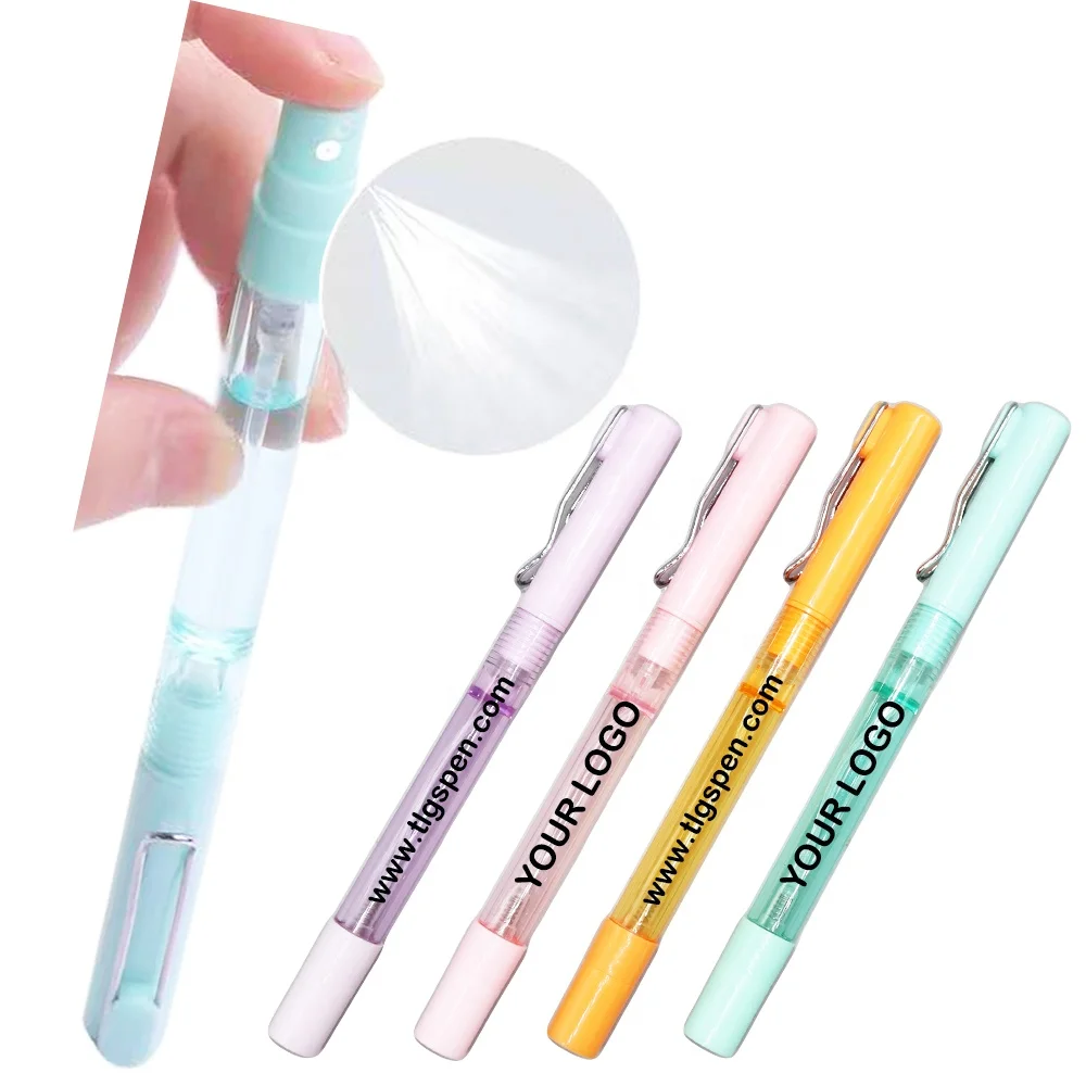 2in1 Multi Functional Spray Gel Ink Pen Filled Alcohol Hand Sanitizer Perfume Portable Gel Ink Pen