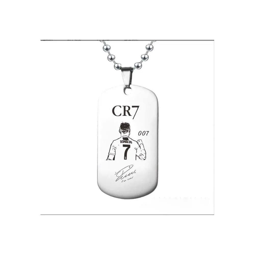 2026 Football World USA Canada Mexico Cristiano Ronaldo No7 Soccer Stainless Steel Plated Waterproof Fashion Hip for Pendant