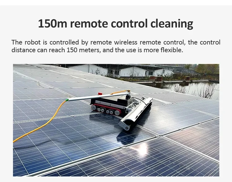 Westrong Clean Solar Cleaning Robot Model Bq1000 Automated Panel Wheel