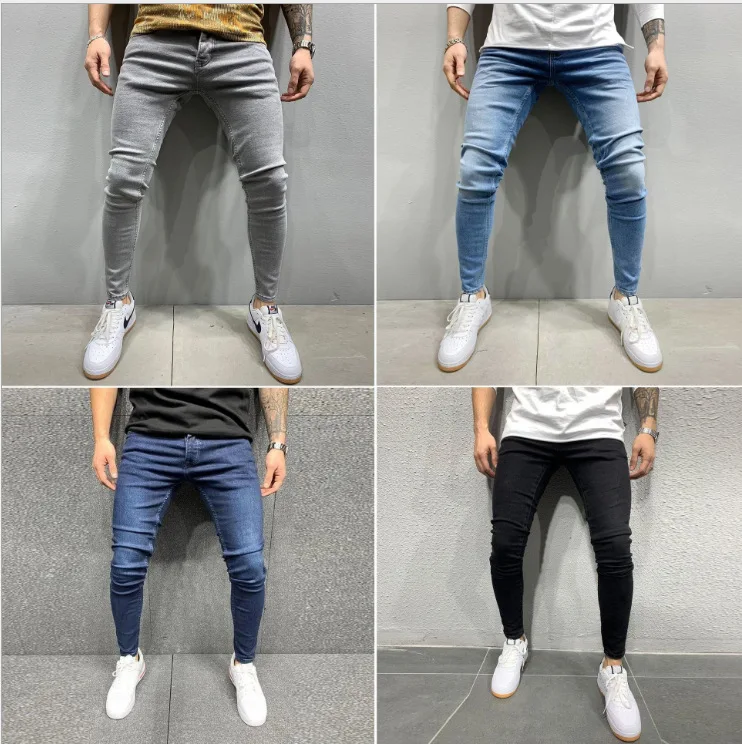 Oem De Diseño Al Por Mayor Los Hombres Biker Jeans Tobillo Cremalleras  Laterales Elástico Pantalones Vaqueros De Los Hombres #817 - Buy  Vaqueros,Venta Al Por Mayor,Distressed Skinny Jeans De Los Hombres Product
