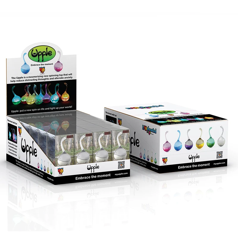 Custom Cardboard Display Box SRP Shelf Ready Packaging Folding Tear Off PDQ Storage Tray Retail Counter Top Display Unit