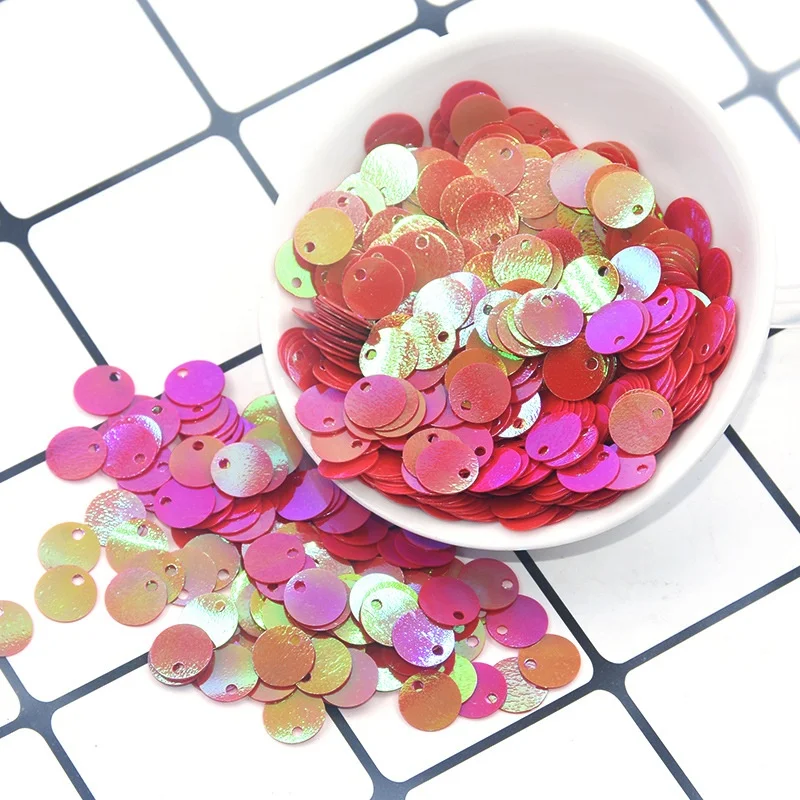 Factory Reversible PVC PET Loose 30mm 40mm 50mm 60mm Large Round Flat Garment  Sequins for Sewing