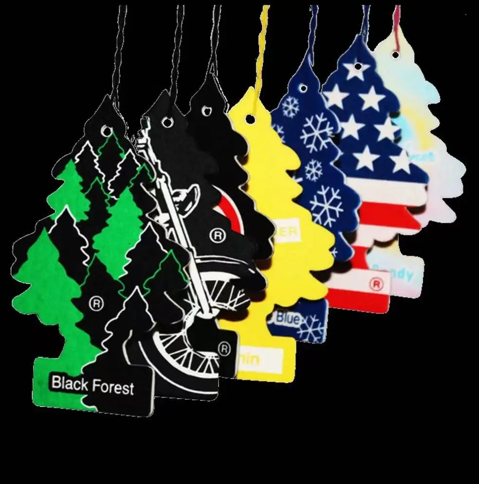 Oem Customized Printing Custom Car Air Freshener Little Trees Hanging