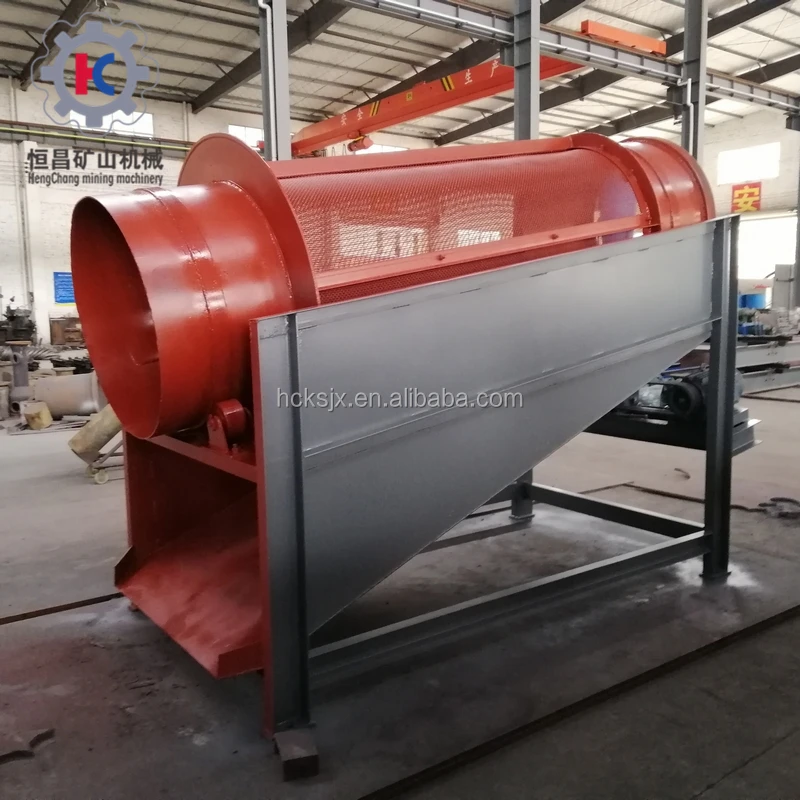 Coal Ash Screening Sieving Machine Gold Trommel Sieve GT1015 GT1020 GT1225 Rotary Drum Trommel Screen for Compost Sand Gravel