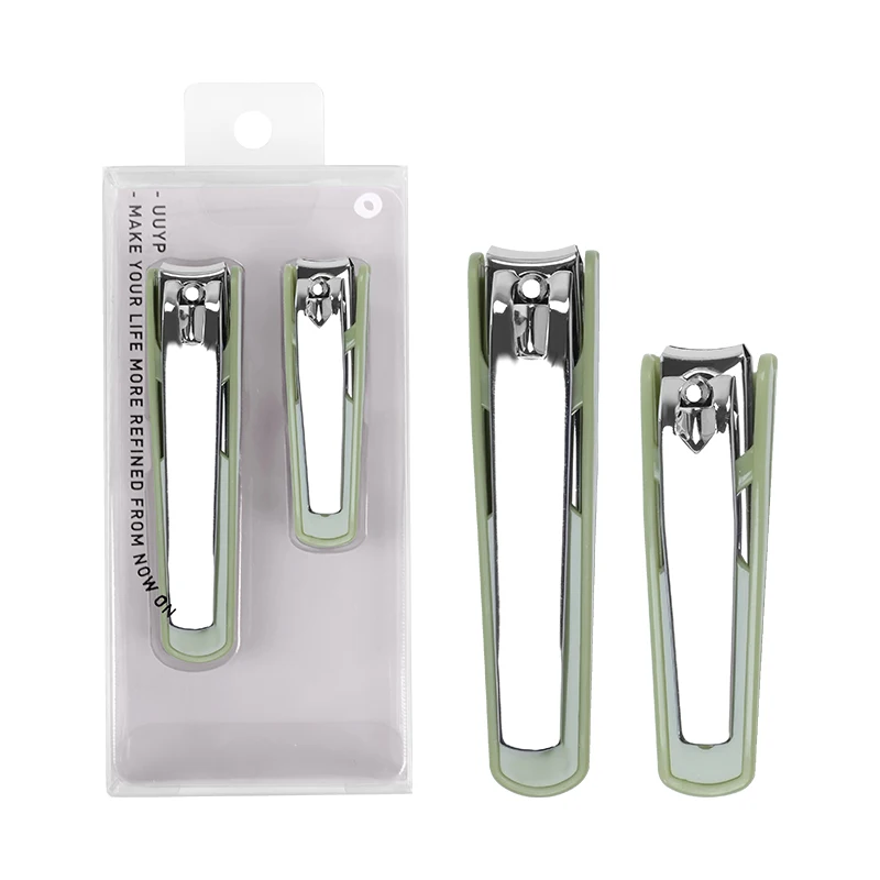 UUYP Best Selling Anti-Slip Matte Complete Portable Sharp Nail Trimming Cutter for Fingernail Toenail 2Pcs/Set Nail Cutter H8ce82033d4e3437397e14723754d6a2ae
