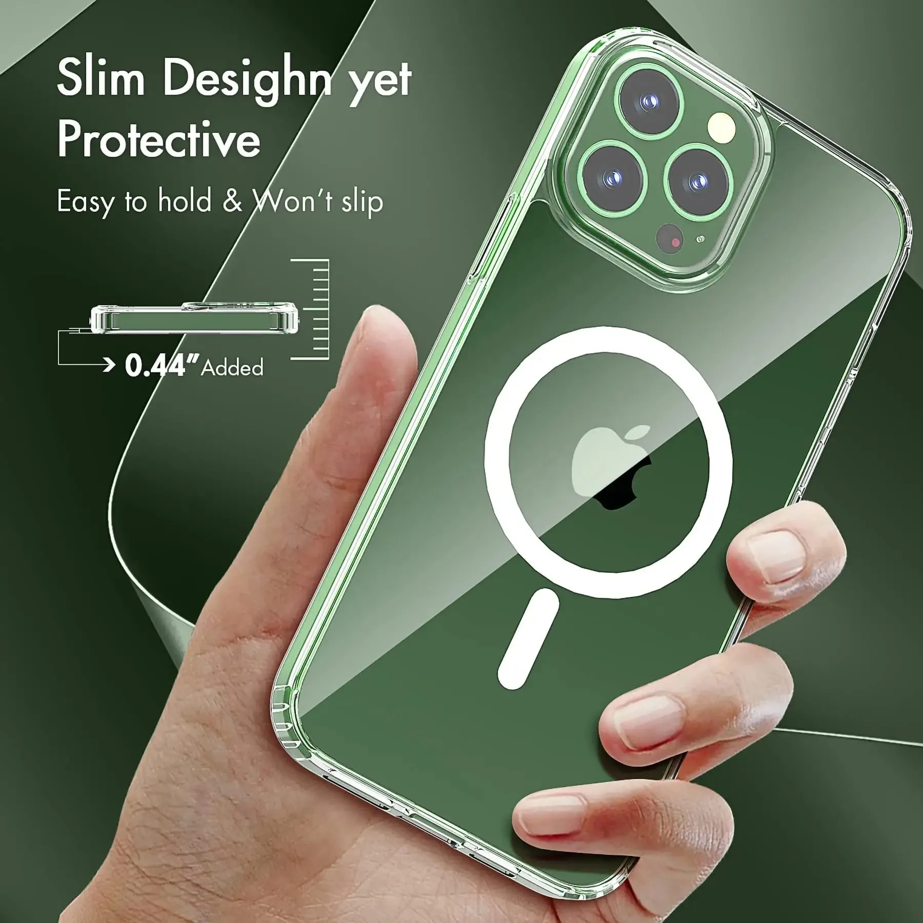 5 In 1 Magnetic Clear For Iphone 14 Pro Case 2 Pack Tempered Glass ...