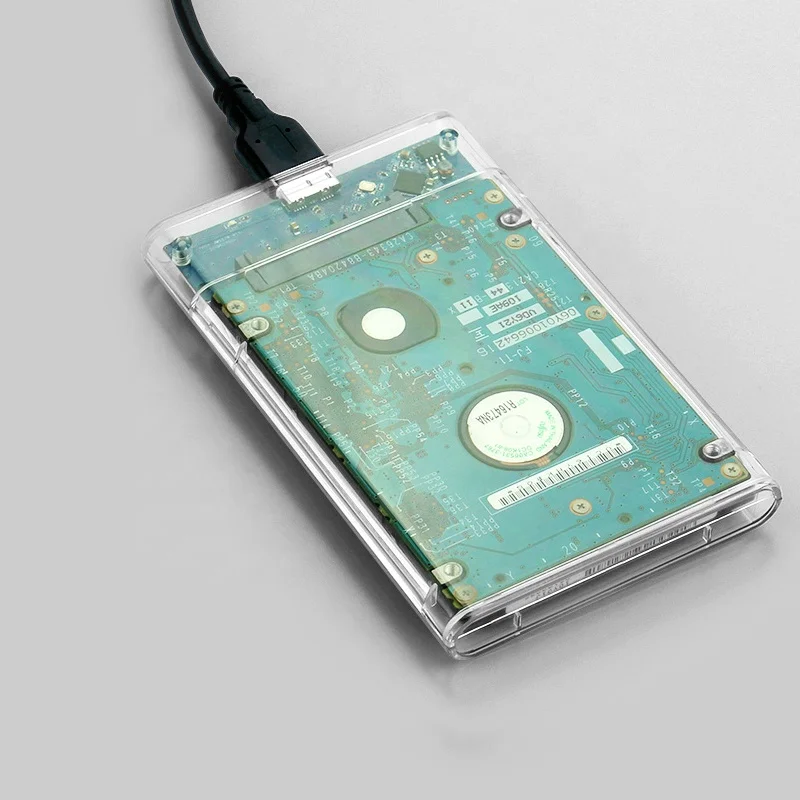 Boîtier De Rangement Transparent Pour Disque Dur 2,5" - Protection SSD HDD | Empilable, En Plastique PP - 5