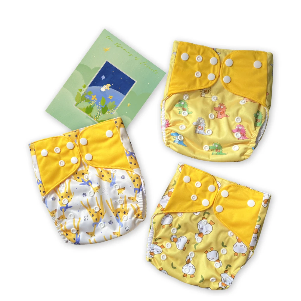 Eco-friendly Reusable Baby Cloth Nappies One Size Fits All