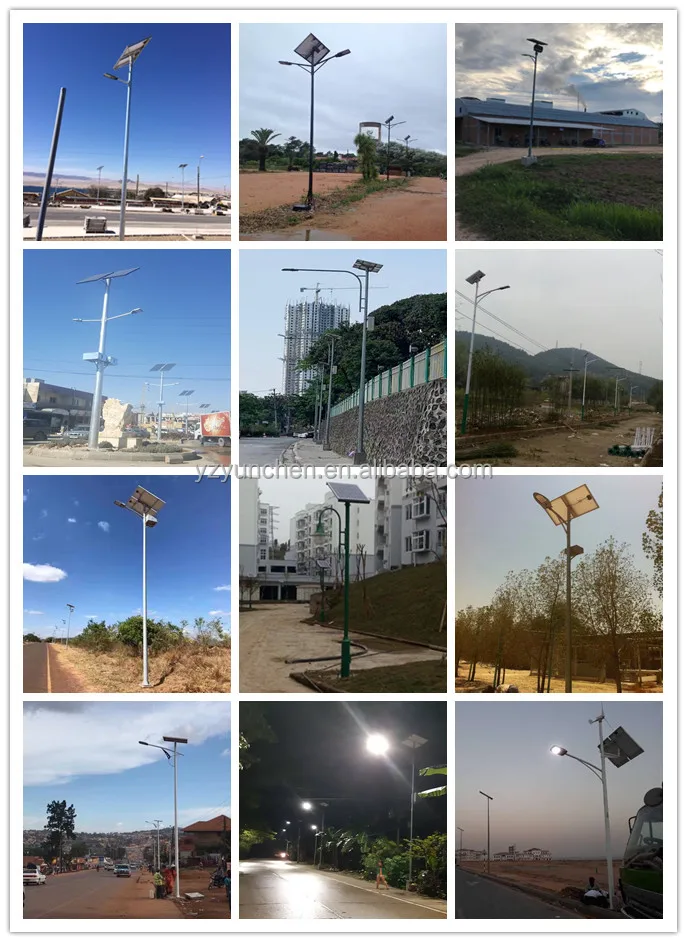 High Efficiency 8m 60W Outdoor LED Solar Street Lighting System Price ...