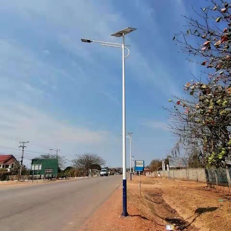 Low Power Consumption 30w LED Solar Street Lights With 90w Solar Panel IP65