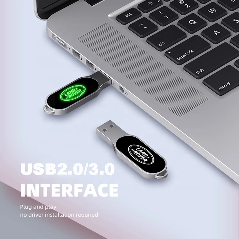 U45 Customize LED Light Up logo USB Flash Drives
