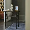 Mesa de bambú morado
