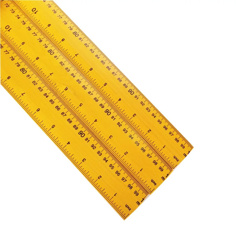High Quality 1M Wooden Ruler with Grip High Definition Scale for Various Measuring Needs