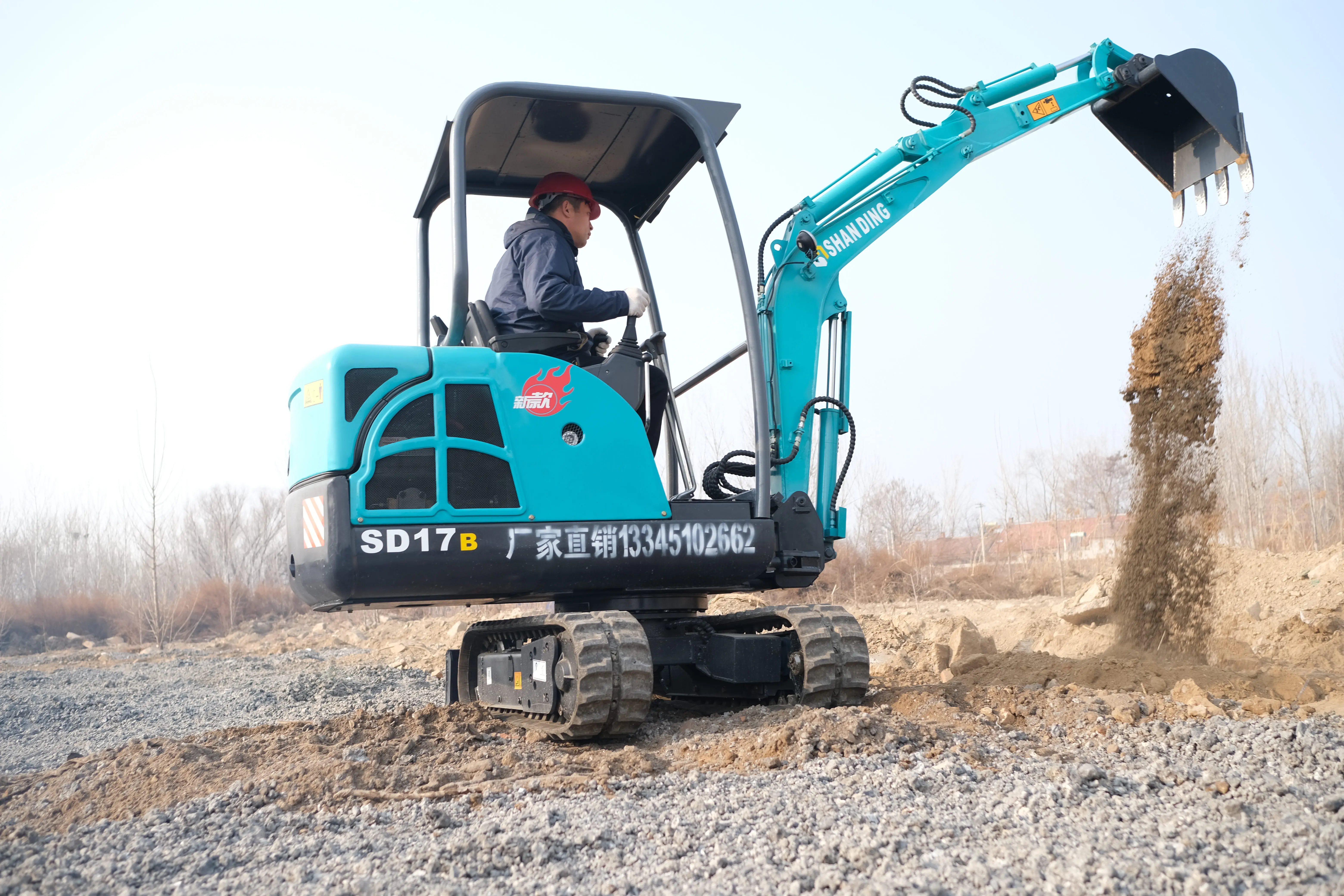 Free Shipping Mini Excavator 3.5 Ton EPA Euro 5 Kubota Engine Crawler ...
