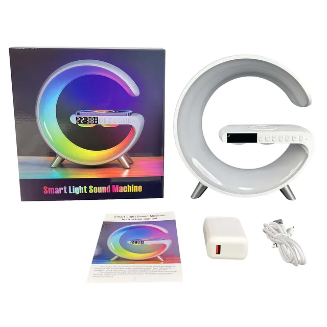 Tw N69 2023 Smart Home Gadgets APP Control RGB Light Wireless Charger with  Alarm Clock Bluetooth Speaker Wake up Lightr Bedside - China Bluetooth  Speaker and Bluetooth Speaker Bluesky Enterprises Co price