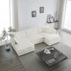 White + Chenille + 3 Seat
