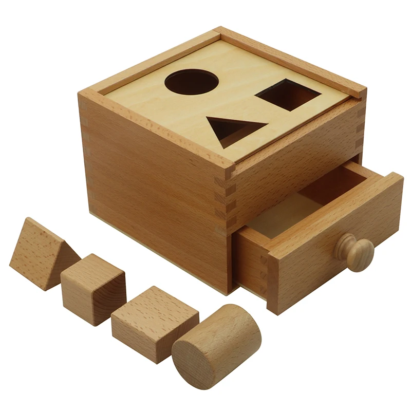 LT039  Multiple Shapes Blocks With Box Montessori Material Manufacturers Equipment Infant Momtessori Wholesale Suppliers Toys