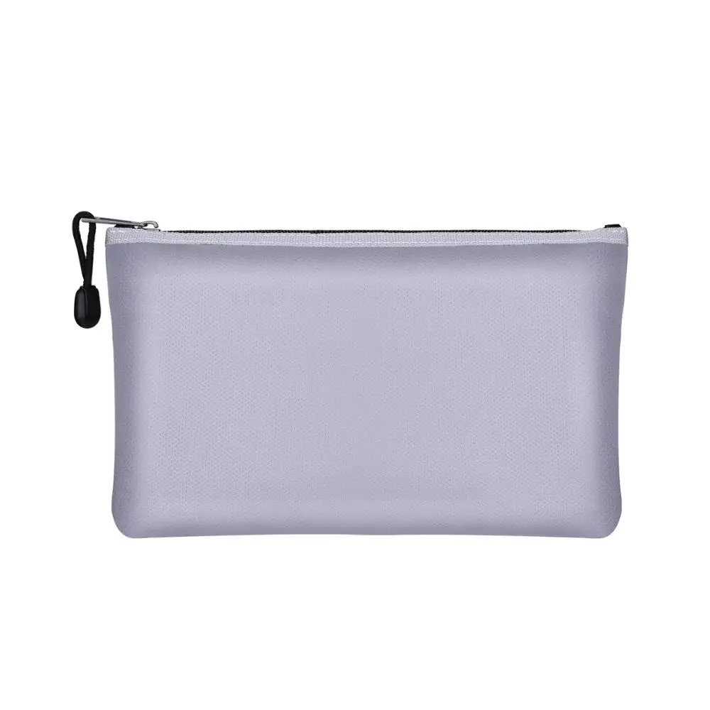 Silver Neutrak Customized Small File Document Office Business Style File Collection Bag Women Men Cion Money Bag