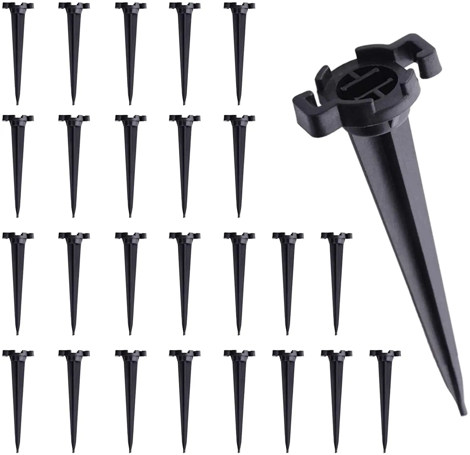 Black 4.5'' C7 C9 Holiday Lighting Light Fixing Lawn Stakes