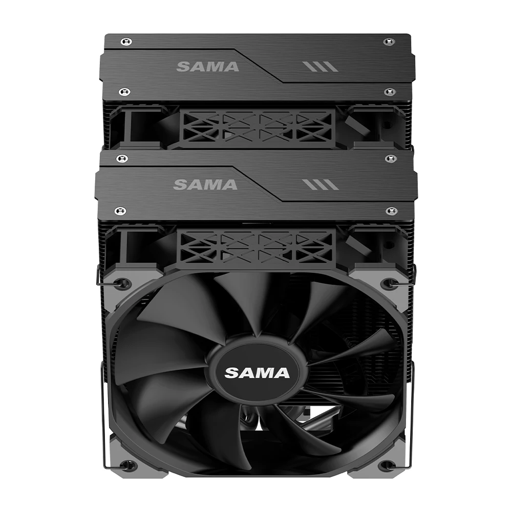 SAMA AM4 AM5 Cpu Heatsink Cooler Strong Functional Fan Double Fan Cooler Cpu Processor Cooling