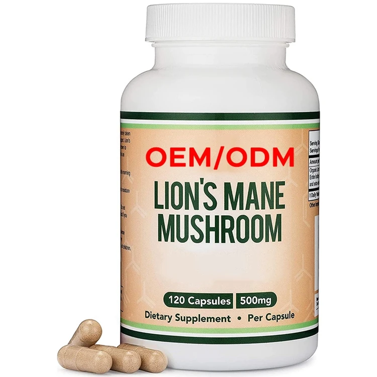 Lions Mane Supplement Mushroom Capsules