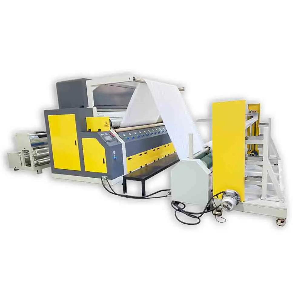 Pneumatic Cross Horns Design Computer Control Ultrasonic Embossing Quilting Machine