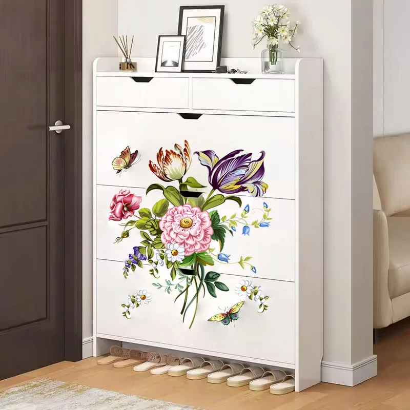 Large Rub on Sticker Transfers Sticker for Furniture Home Decor Wood Flower Forest Transfer Diy Decoration Furniture Decal
