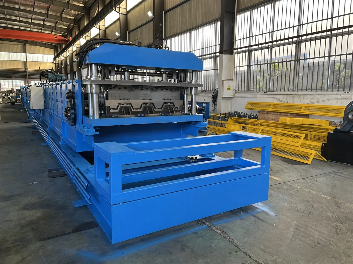 Automatic Cassette Type Deck Flooring Roll Forming Machine Steel Metal Decking Essential Gear Engine Bearing Motor Pump