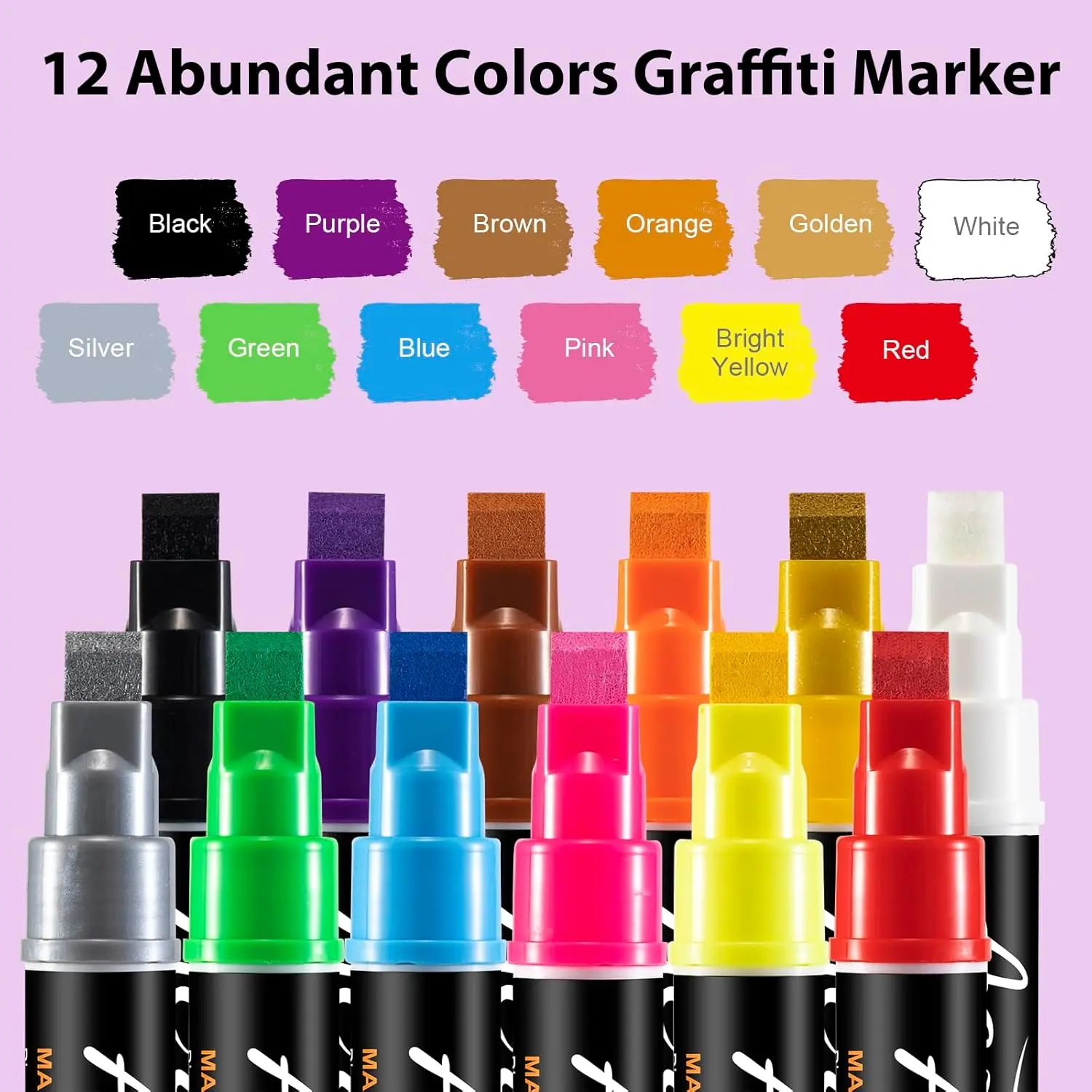 10mm Acrylic Paint Pens Markers Custom Graffiti Marker Mop