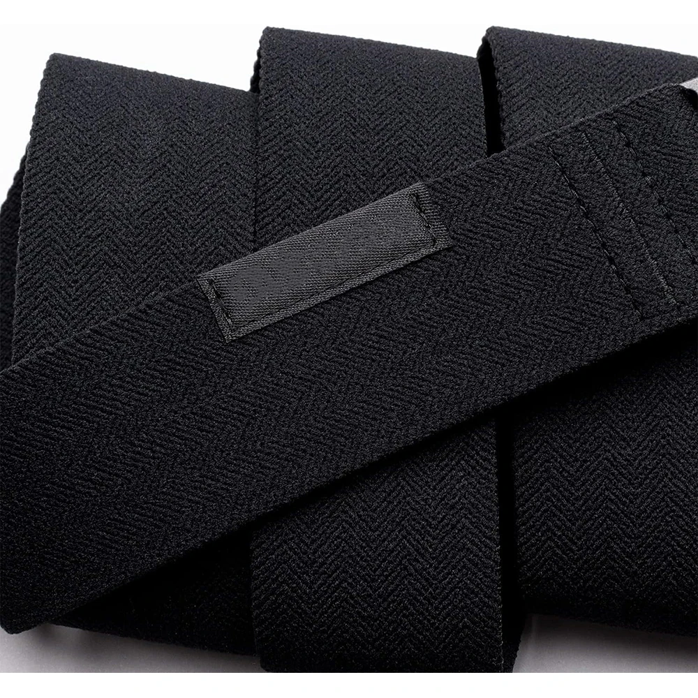 Breathable Men Casual Adventure Ranger Belts Heavy Duty Elastic Webbing Non-Metal Travel Friendly Buckle Tactical Belt