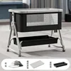 Panier de rangement pour moustiquaire en alliage d'aluminium noir