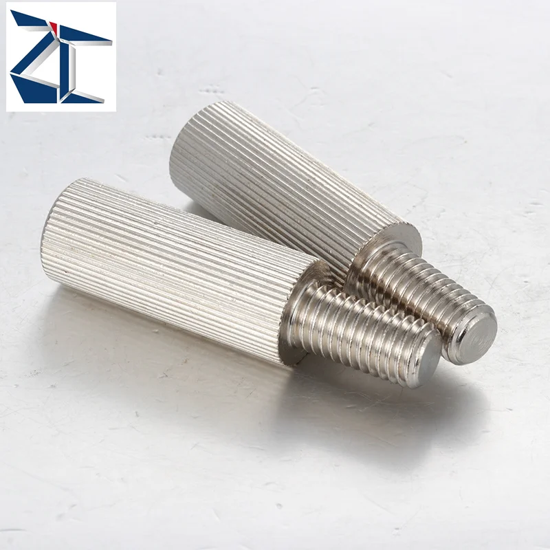 Hot Sale Top Quality Stainless Steel Small Head Straight Knurled Bolt Thumb Screw Long Handle Cylindrical