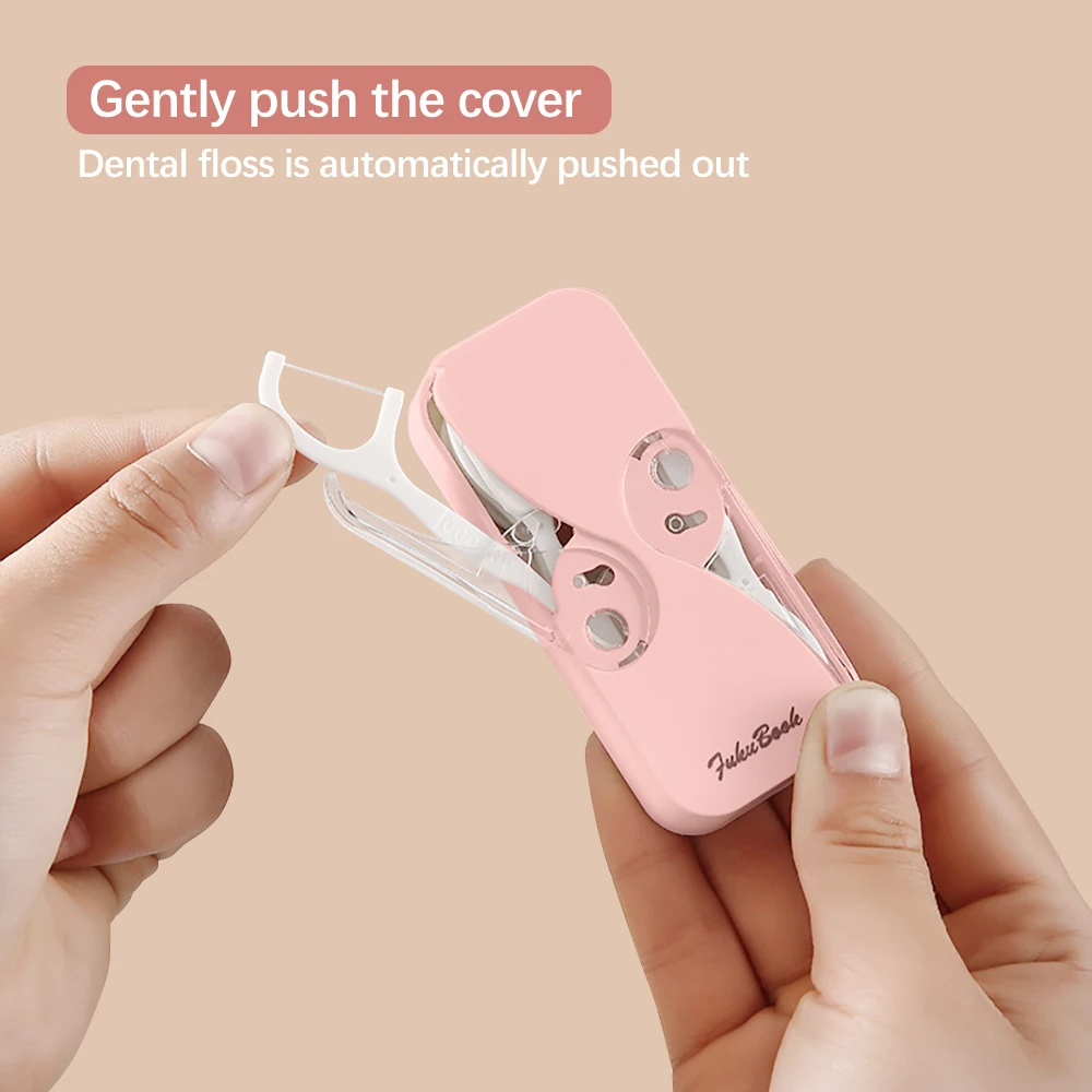 Reusable Teeth Flosser Toothpicks Container Storage Box Portable