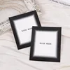 Black and white blooming cardboard-rectangle 11*9cm