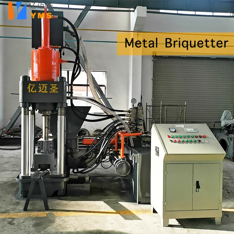 High Density Hydraulic Briquetting Press Scrap Aluminum Chip Briquette Machine Manual Price