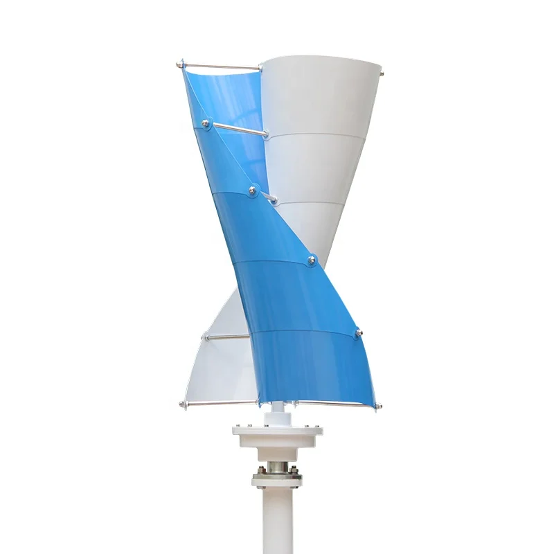 12V 24V Helical Vertical Axis Wind Turbine 500W