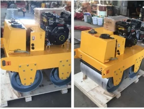 Factory Mini Small 1 Ton Drive on Double Drum Vibratory Road Roller Double Drum Made in China
