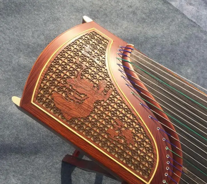Traditional Guzheng Chinese Guzheng 21 Strings Zither Musical Instruments