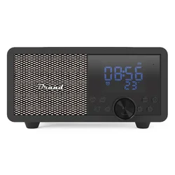 Прямая продажа с завода высококачественный звук портативный Ретро деревянный FM-Будильник беспроводной