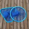 Cabezal de pegamento azul reforzado.