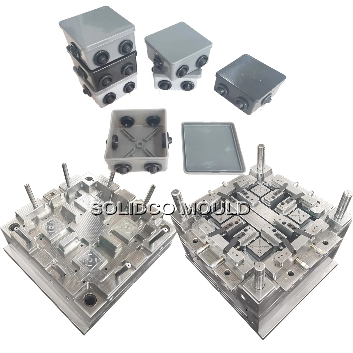Multi Sizes Electric Junction Box with Lid Cover Mould