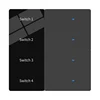 4gang LED Screen switch-Grey