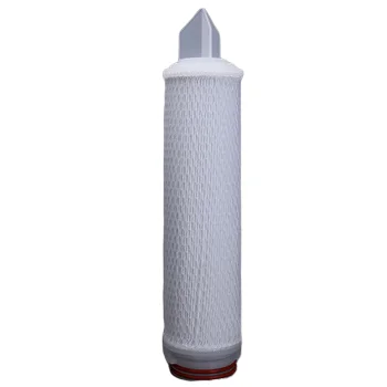 TS Filter Supply Cheap 5um Micron PP Mash Net Water Filter PP/Glassfiber Membrane Candle Cartridge Filter with DOE SOE Endcaps