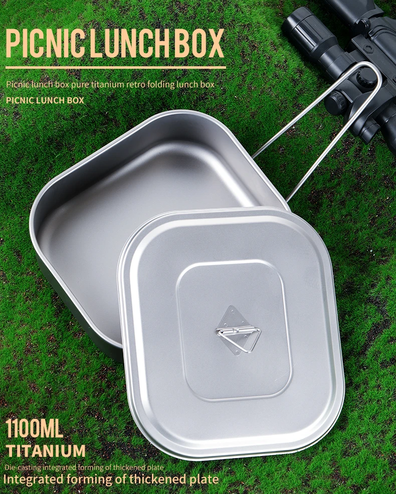 Details about   Portable Outdoor Bento Box Foldable Handle Metal Picnic Camping Lunch Box I9D3 