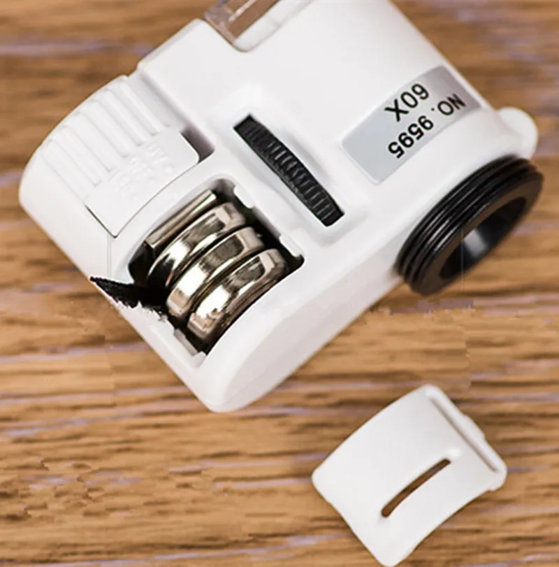 Handheld 60X Loupe Magnification Toy 60X Mini Phone Biological Microscope