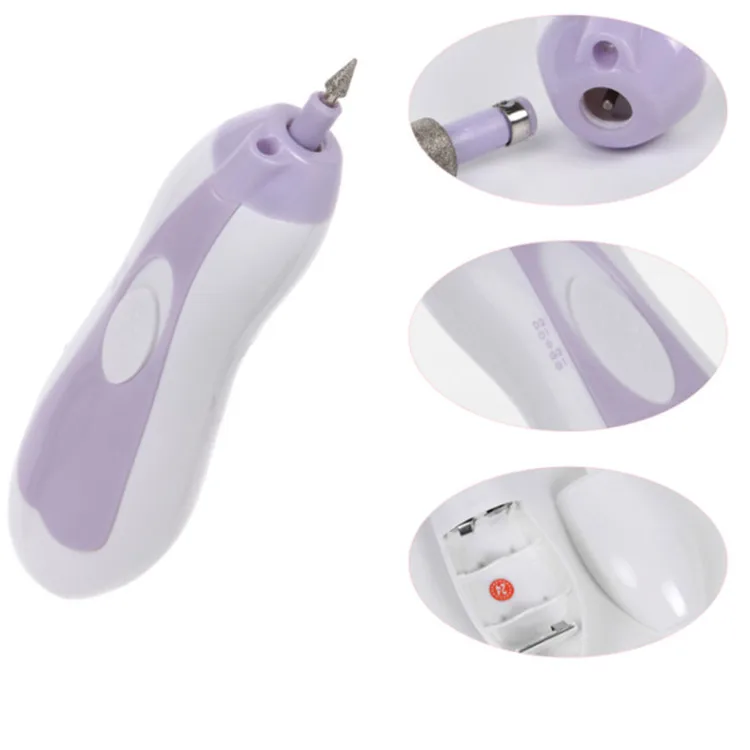 
Горячая Распродажа, Мужской Электрический маникюрный набор для личной гигиены, синий маникюрный набор для удаления мозолей, набор для ухода за ногтями 